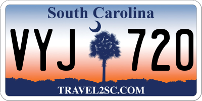 SC license plate VYJ720