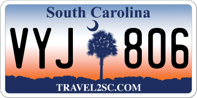 SC license plate VYJ806