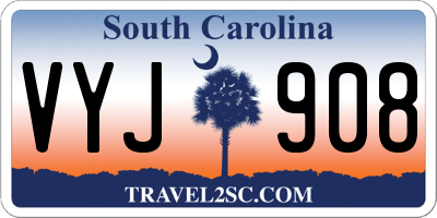 SC license plate VYJ908