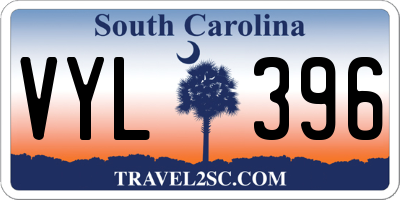SC license plate VYL396