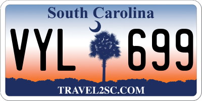 SC license plate VYL699