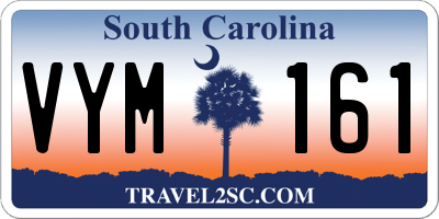 SC license plate VYM161