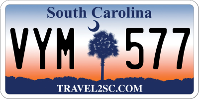SC license plate VYM577