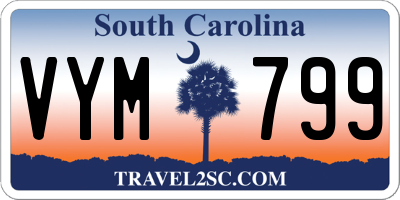 SC license plate VYM799