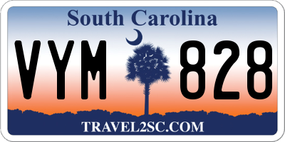 SC license plate VYM828