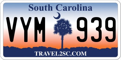 SC license plate VYM939