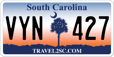 SC license plate VYN427