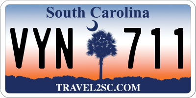 SC license plate VYN711