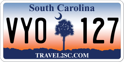 SC license plate VYO127