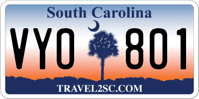 SC license plate VYO801