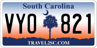 SC license plate VYO821