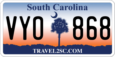 SC license plate VYO868