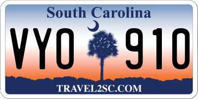 SC license plate VYO910