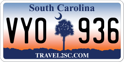 SC license plate VYO936