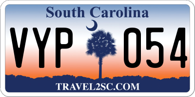 SC license plate VYP054