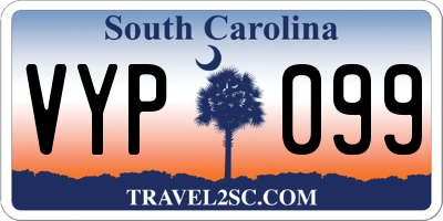 SC license plate VYP099