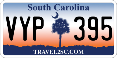 SC license plate VYP395