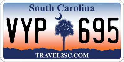 SC license plate VYP695
