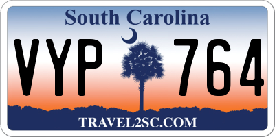 SC license plate VYP764