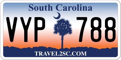 SC license plate VYP788