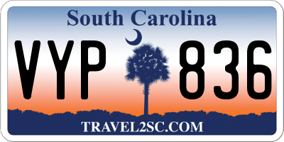 SC license plate VYP836