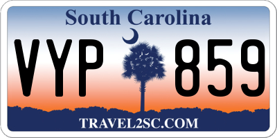 SC license plate VYP859