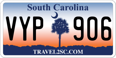 SC license plate VYP906