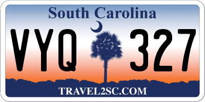 SC license plate VYQ327