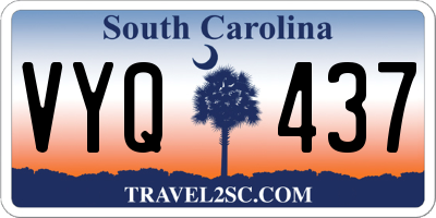 SC license plate VYQ437