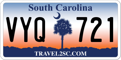 SC license plate VYQ721