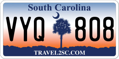 SC license plate VYQ808
