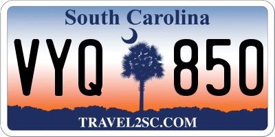 SC license plate VYQ850