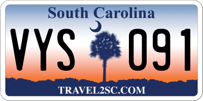 SC license plate VYS091