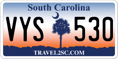 SC license plate VYS530
