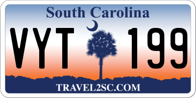 SC license plate VYT199