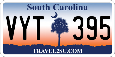 SC license plate VYT395