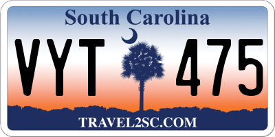 SC license plate VYT475