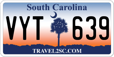 SC license plate VYT639