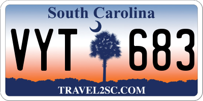 SC license plate VYT683