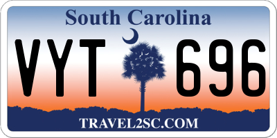 SC license plate VYT696