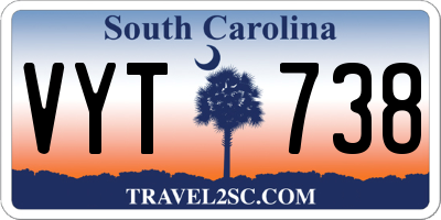 SC license plate VYT738