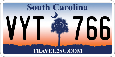 SC license plate VYT766