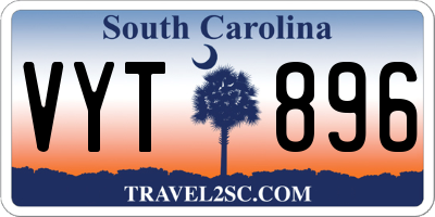 SC license plate VYT896