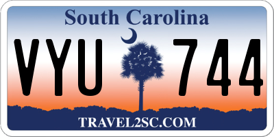 SC license plate VYU744