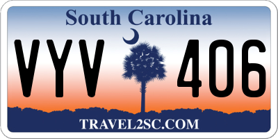 SC license plate VYV406
