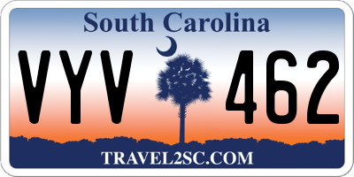 SC license plate VYV462