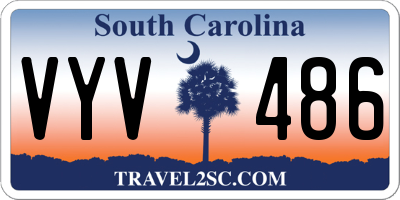 SC license plate VYV486