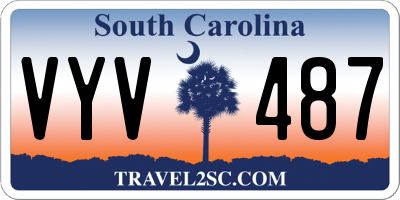 SC license plate VYV487