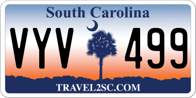 SC license plate VYV499