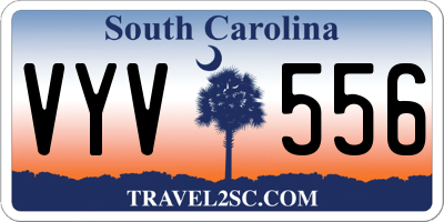 SC license plate VYV556
